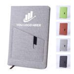 Leather Notebook with Pocket
