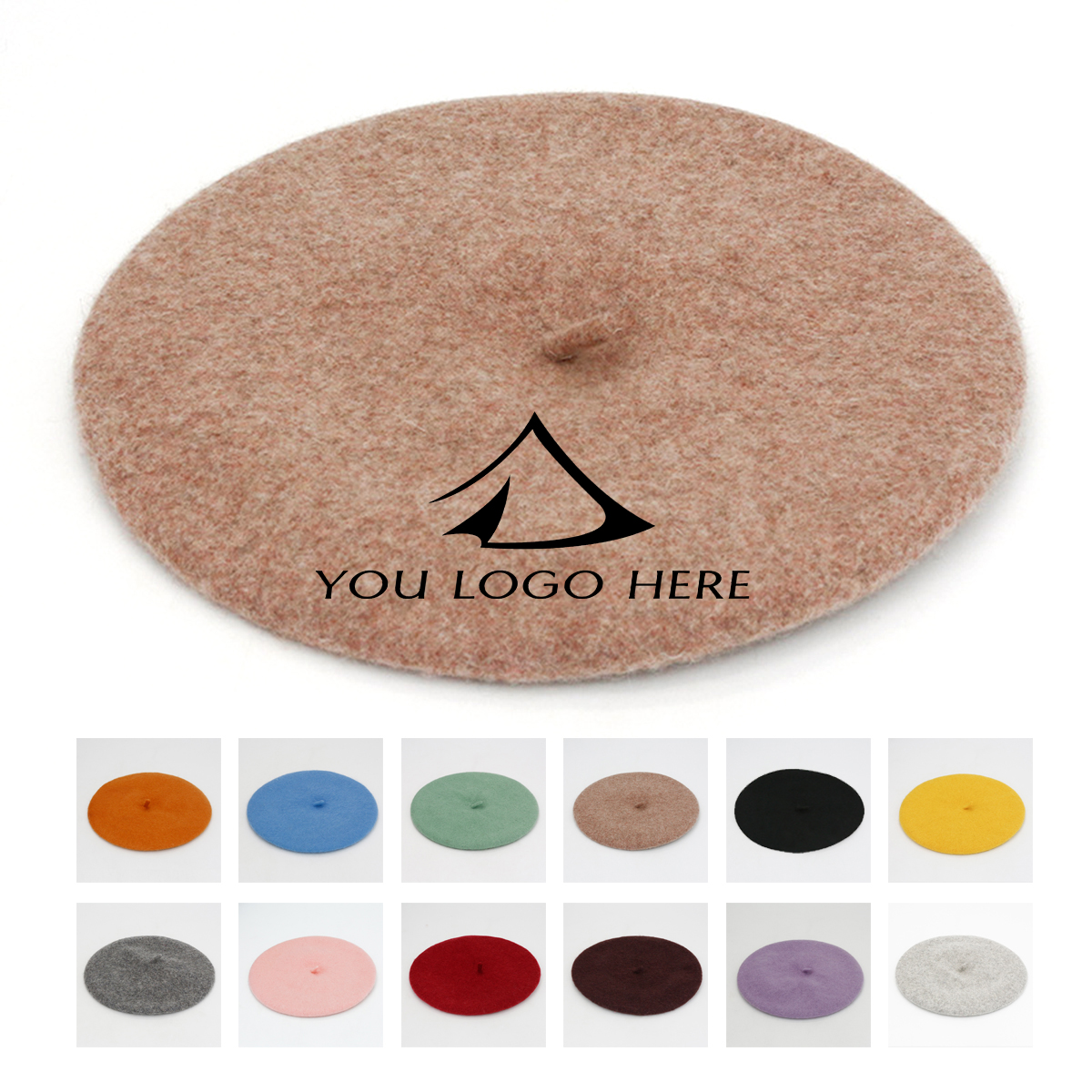 1-2-102.jpg Wool Beret Hat - Image 1