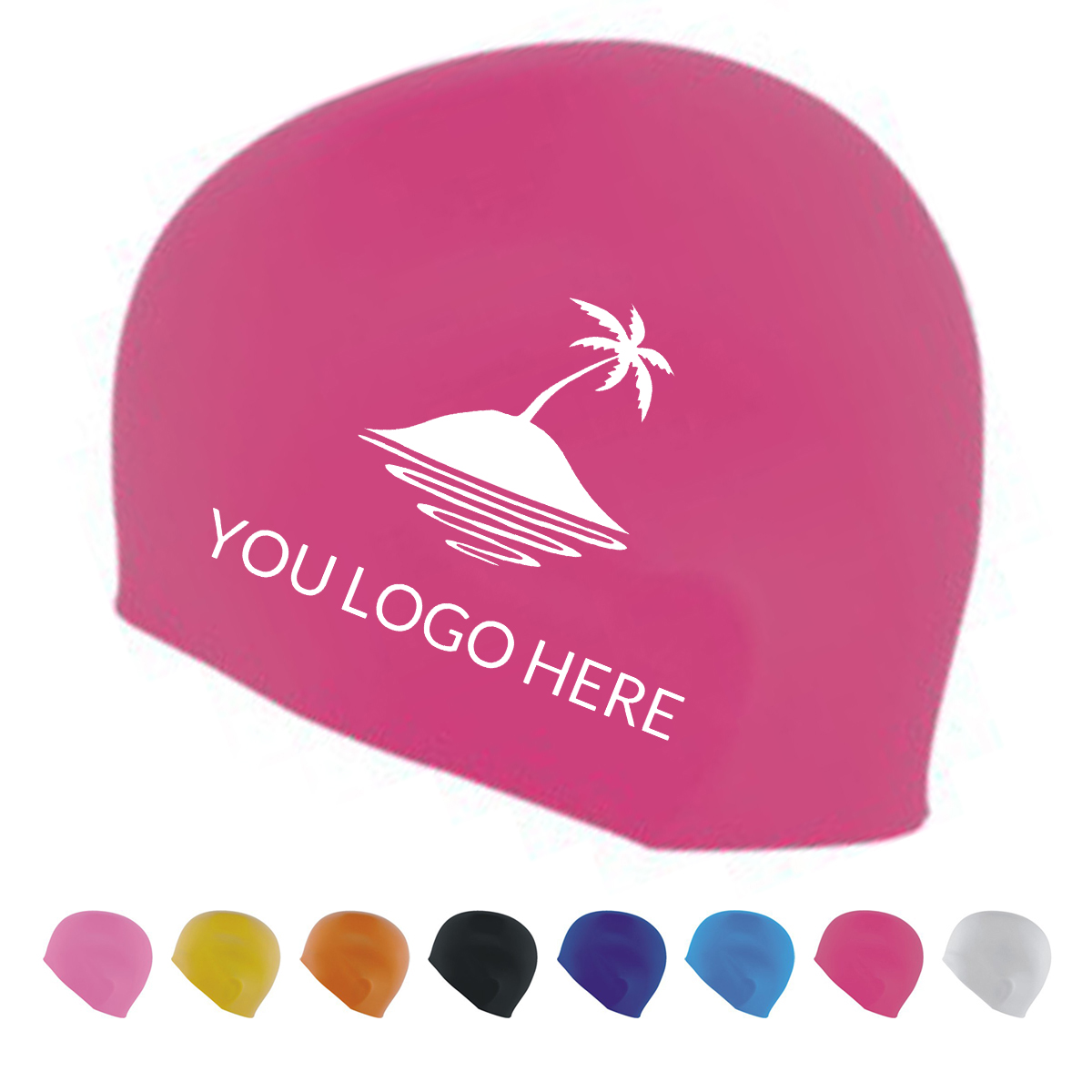 1-2-11.jpg Classic Silicone Unisex Swim Cap - Image 1