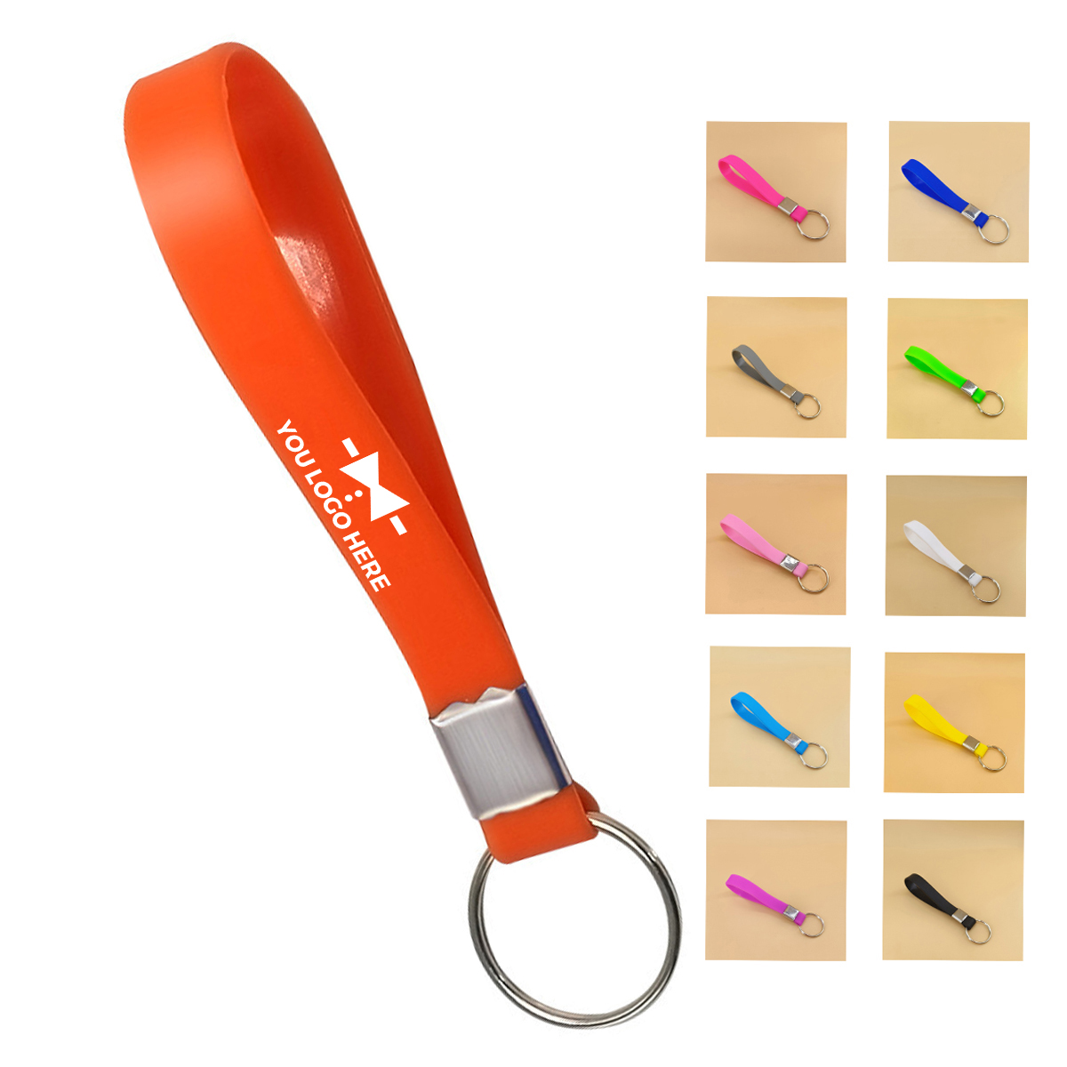 1-2-137.jpg Silicone Key Tag Wristband - Image 1