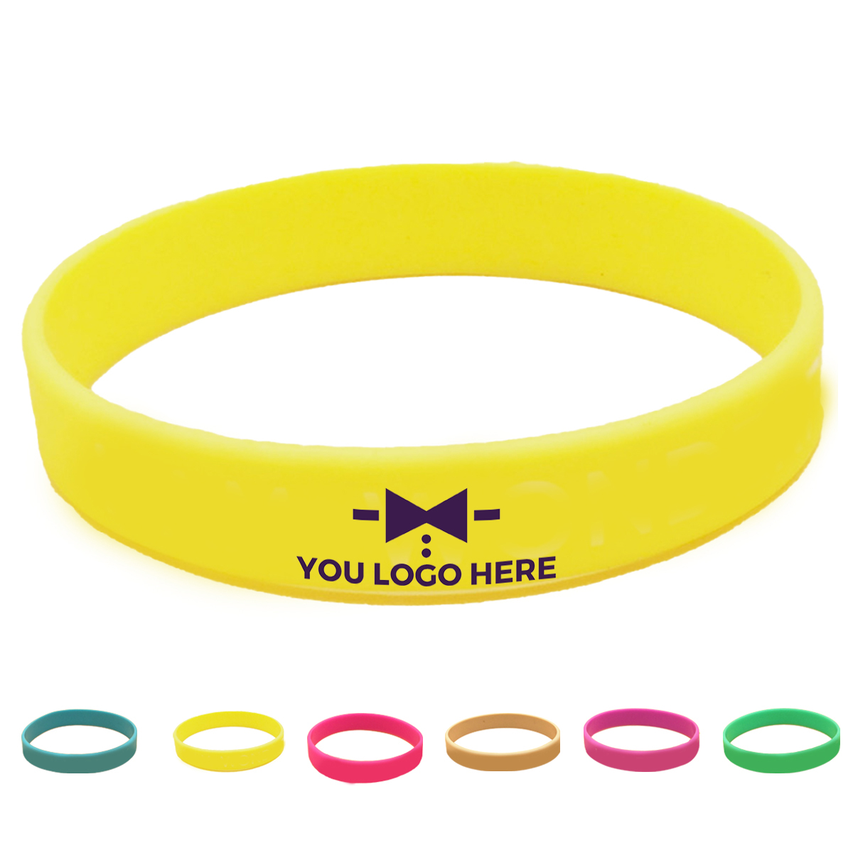 1-2-155.jpg Colorfilled Silicone Bracelet - Image 1