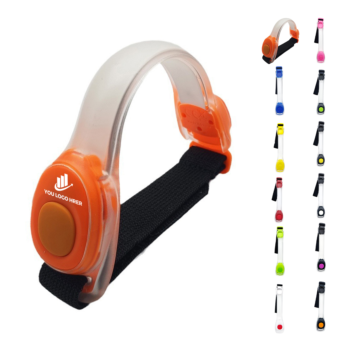 1-2-156.jpg Flashing Reflective Running Armband - Image 1