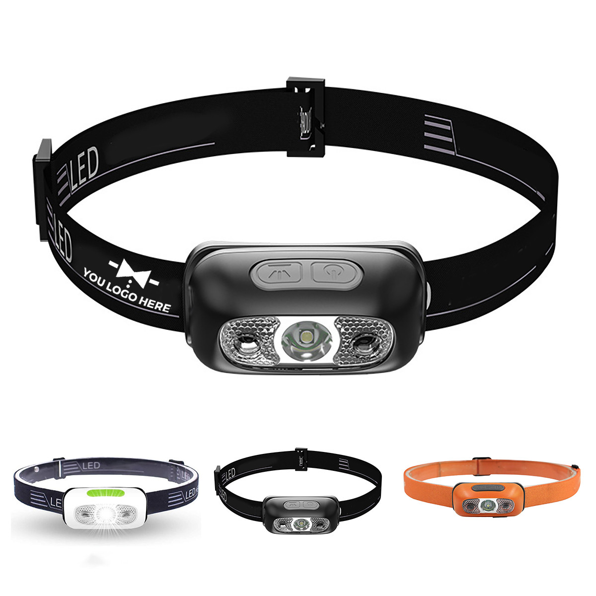 1-2-179.jpg Adjustable USB Rechargeable LED Headlamp - Image 1