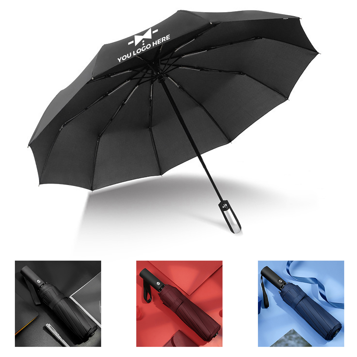 1-2-183.jpg Telescopic Folding Umbrella - Image 1