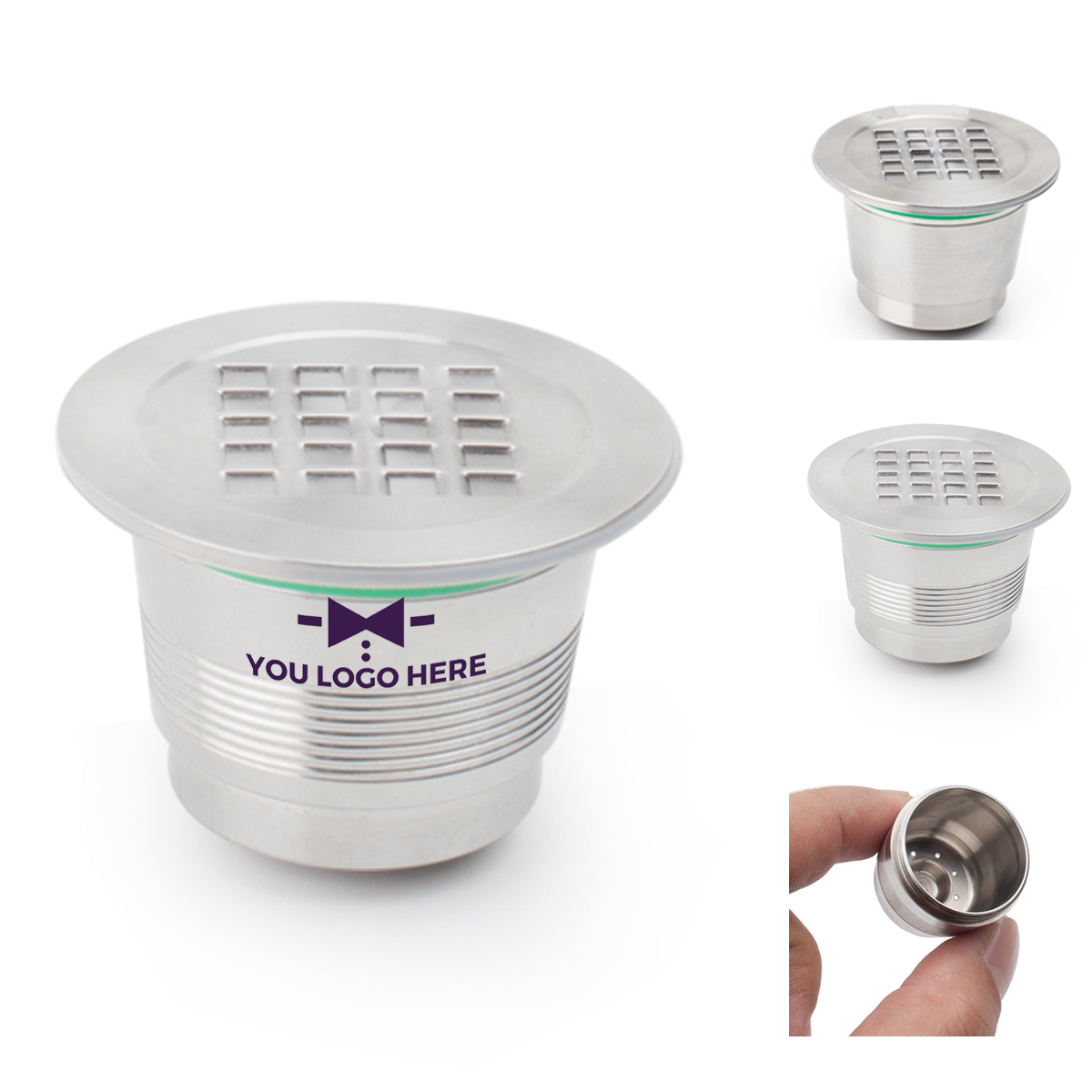 1-2-205.jpg 6oz Stainless Steel Reusable Filter Cup - Image 1