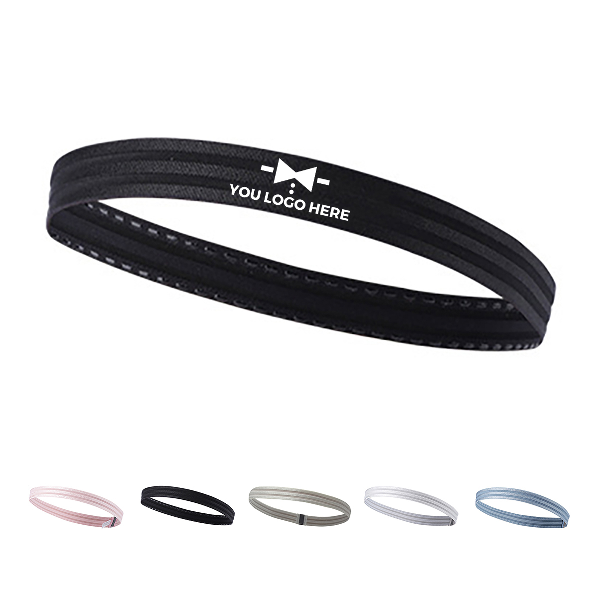 1-2-222.jpg Elastic Thin Silicone Grip Headband - Image 1