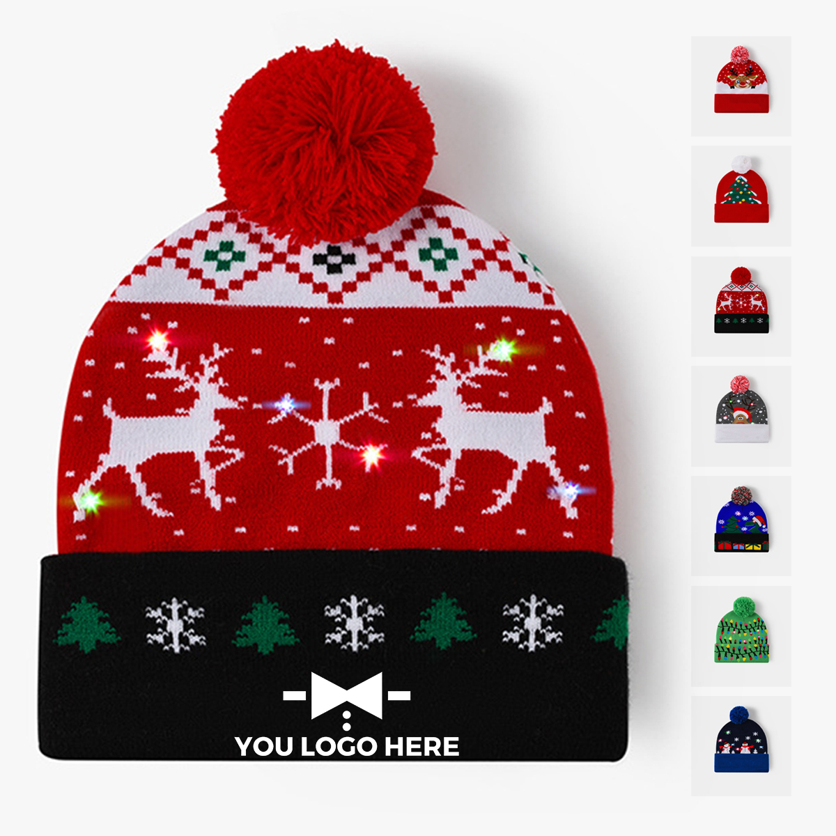 1-2-25-1.jpg Christmas LED Knit Beanie - Image 1