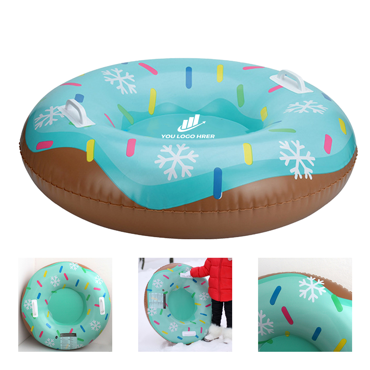 1-2-254.jpg Inflatable Snow Skiing Sled - Image 1