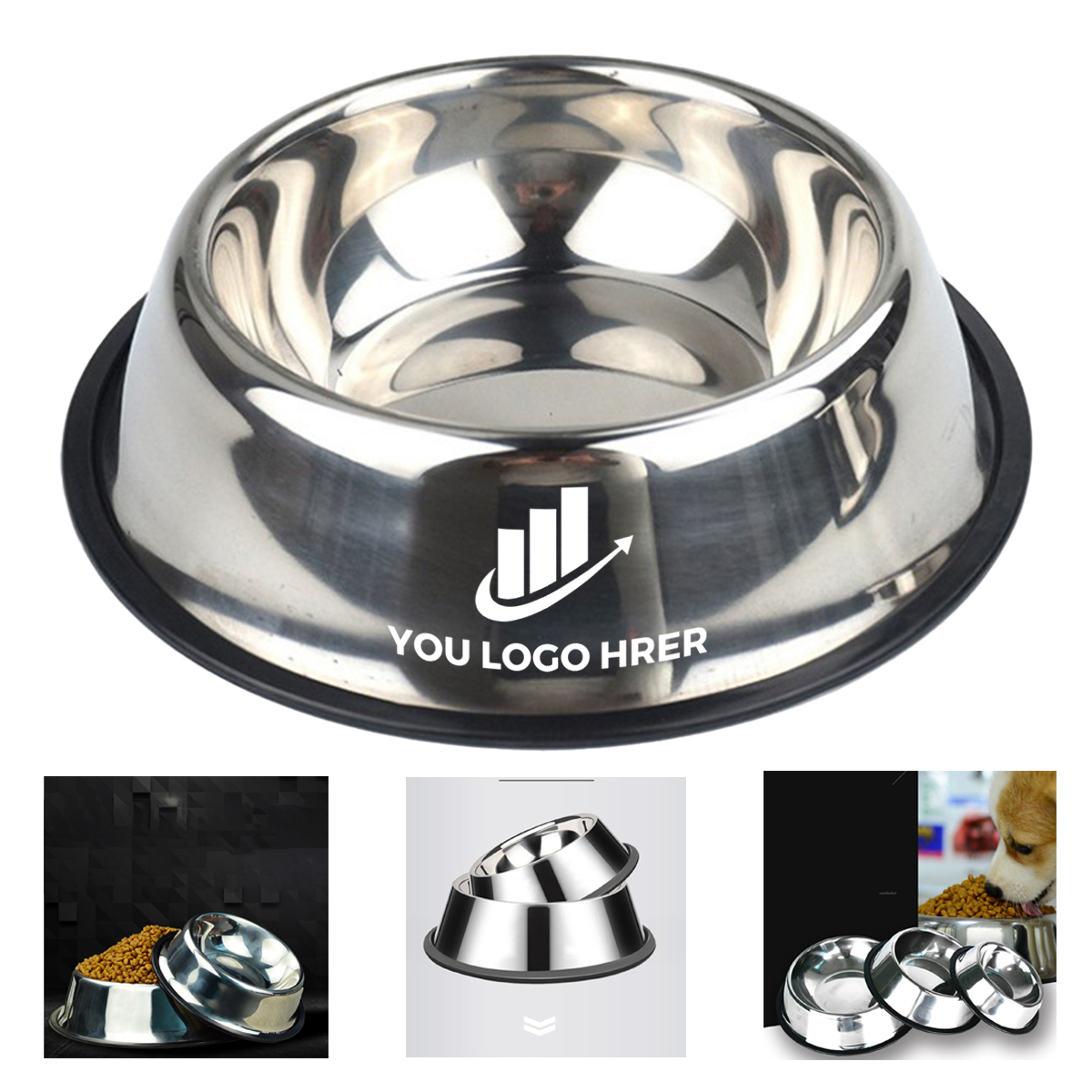 1-2-268.jpg Stainless Steel Pet Bowl - Image 1