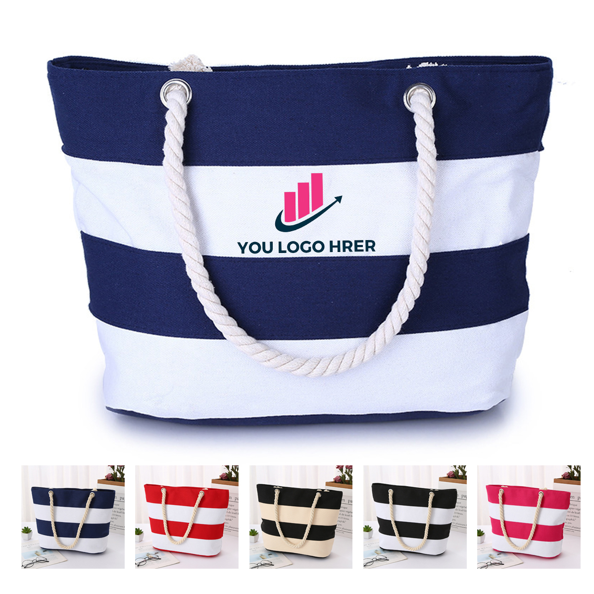 1-2-28-1.jpg Canvas Beach Tote Bag - Image 1