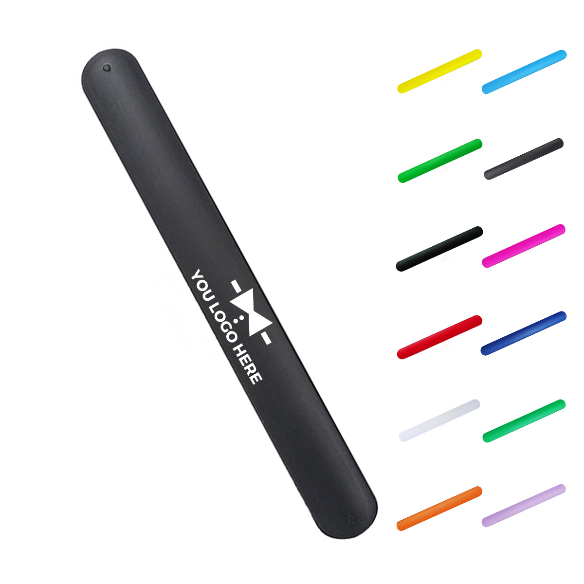 1-2-284.jpg Silicone Slap Bracelet - Image 1