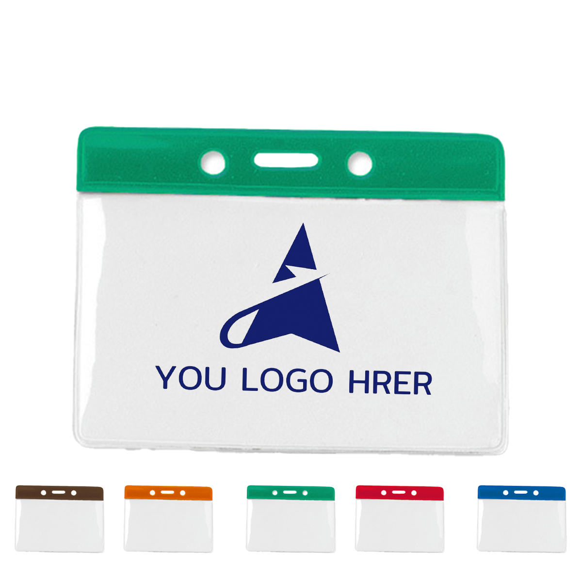 1-2-296.jpg PVC Horizontal Badge Holder - Image 1