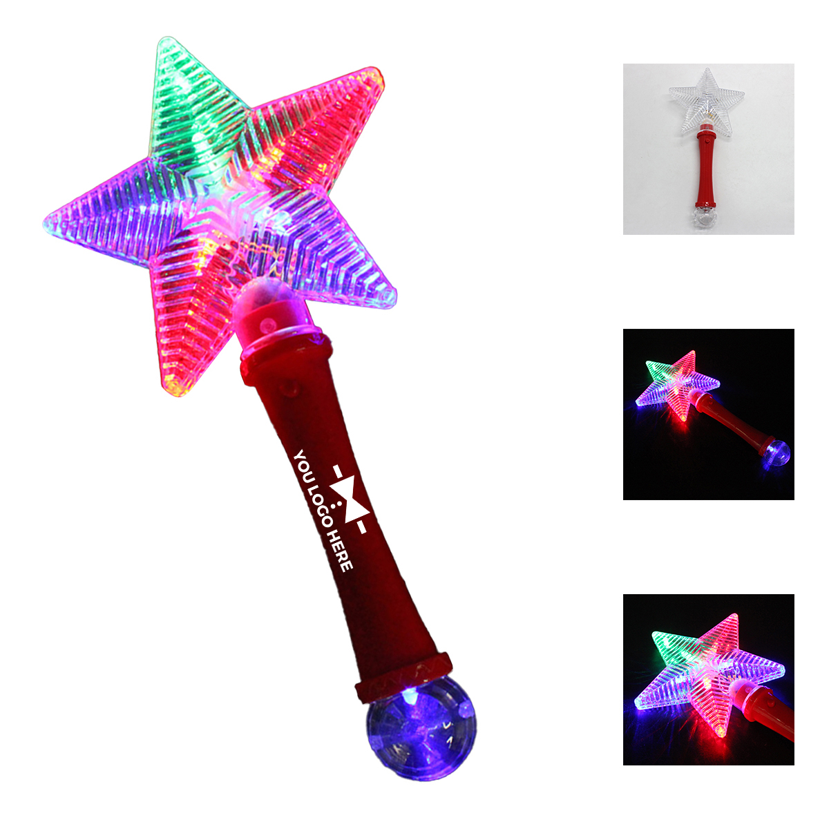 1-2-330.jpg Big Five-pointed Star Light Stick - Image 1