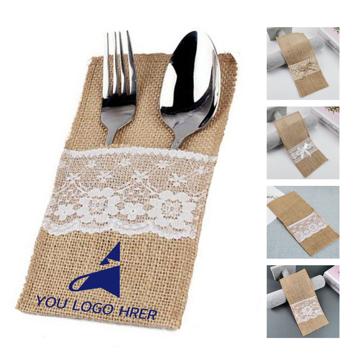 1-2-40.jpg Wedding Lace Tableware Pouch - Image 1