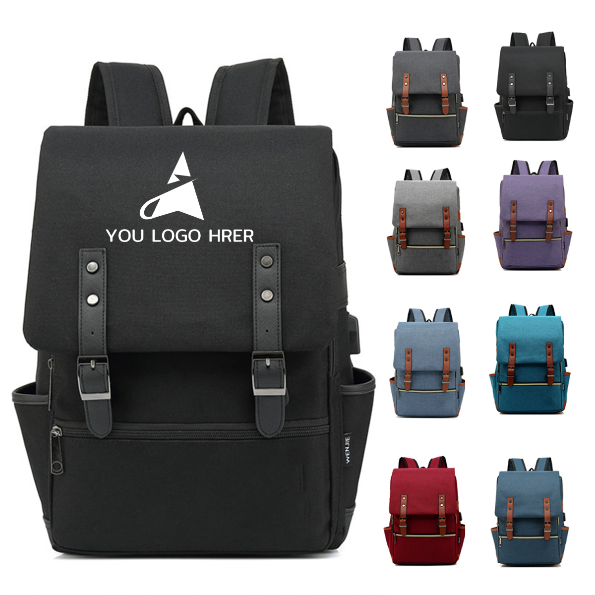 1-2-67.jpg Vintage Laptop Backpack - Image 1