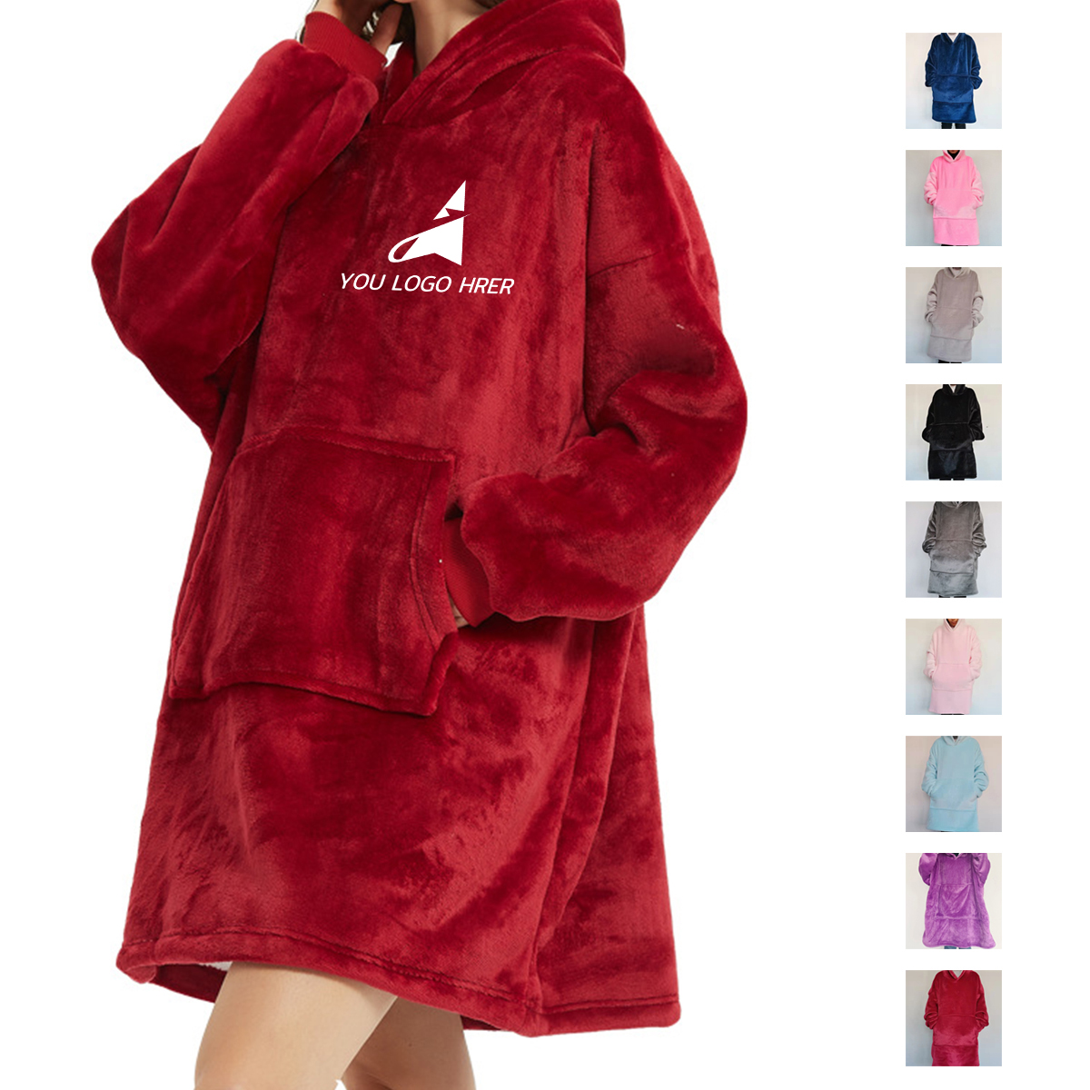 1-2-70.jpg Unisex Cozy Wearable Oversized Blanket - Image 1