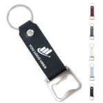 Leather Bottle Opener Keychain