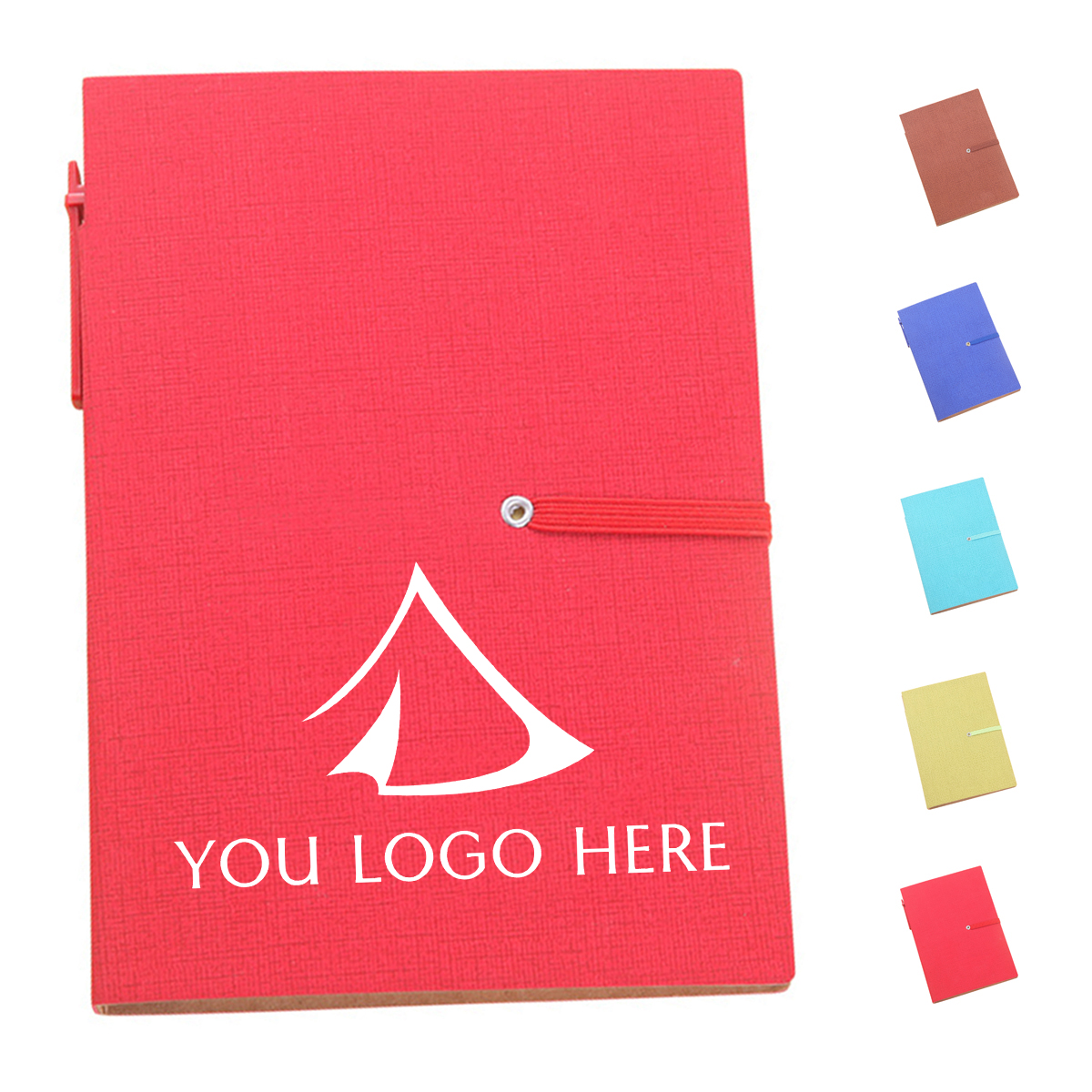 1-2-98-1.jpg Notebook with Sticky Note and Pen - Image 1