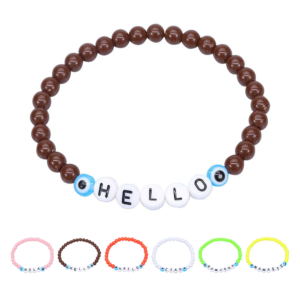 1-6.jpg Letter Beaded Bracelet - Image 1