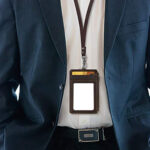 Lanyard PU Leather Card Holder With Zippered Pocket - Image 5