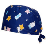 Medical Nurse Scrub Cap with Button - Image 8