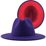 Two Tone Woolen Fedora Hat - Image 6