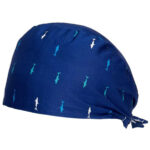 Medical Nurse Scrub Cap with Button - Image 7