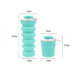 17oz Silicone Portable Collapsible Outdoor Sport Water Bottle - Image 3