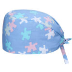 Medical Nurse Scrub Cap with Button - Image 6