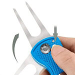 Metal Foldable Divot Tool with Magnetic Ball Marker - Image 3