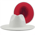 Two Tone Woolen Fedora Hat - Image 4