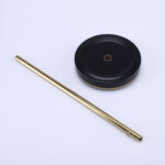 17oz Stainless Steel Tumbler With Gold Border Lid - Image 3