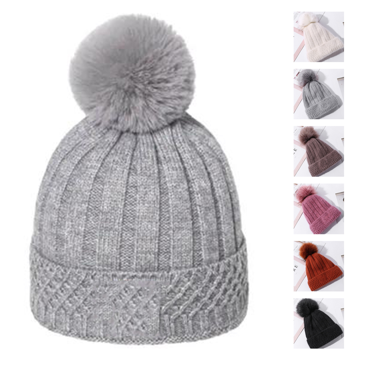 2-100.jpg Pom-Pom Beanie - Image 1