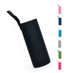 Leather Coffee Cup Sleeve with Handle - Image 2