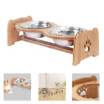 Bamboo Elevated Dog Cat Bowl - Image 2