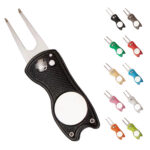 Metal Foldable Divot Tool with Magnetic Ball Marker - Image 2