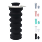 17oz Silicone Portable Collapsible Outdoor Sport Water Bottle - Image 2