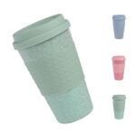 Reusable Coffee Tumbler with Lid and Sleeve - Image 2