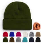 Knit Beanie with Patch - Image 2