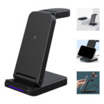 3 in 1 Folding 15W QI Wireless Charger - Image 2