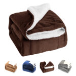 Comfortable Sherpa Fleece Thermal Blanket - Image 2
