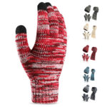 Colours Knit Warm Winter Hat with Scarf and Gloves Set