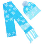 2 Pcs Christmas Knit Beanie Set - Image 8