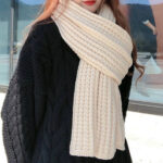 Rib Knit Scarf - Image 9