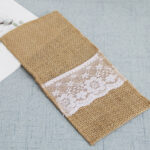 Wedding Lace Tableware Pouch - Image 7