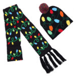 2 Pcs Christmas Knit Beanie Set - Image 7