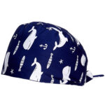 Medical Nurse Scrub Cap with Button - Image 14