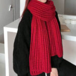 Rib Knit Scarf - Image 6