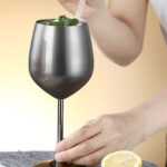 10oz Stainless Steel Wine Glass - Image 5