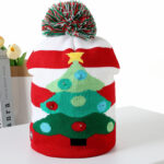 2 Pcs Christmas Knit Beanie Set - Image 4